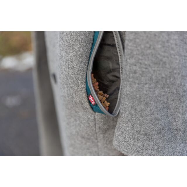 Snack-Tasche Pocket, zum Einschieben in die Jackentasche, hält die Jackentasche sauber, braun, schwarz, petrol – Bild 2