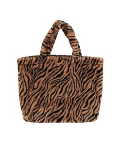 PiuPiuChick – TXL-Tasche, Tiger, faux-fur