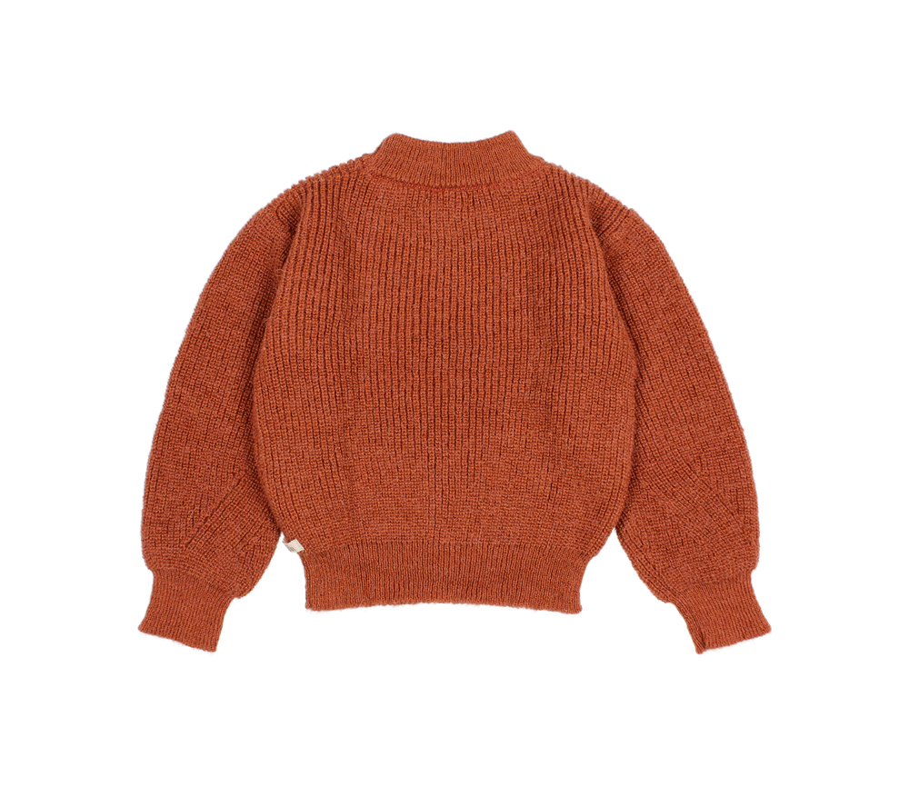 Búho Barcelona – Boho Strick Pullover, Rust – Bild 4
