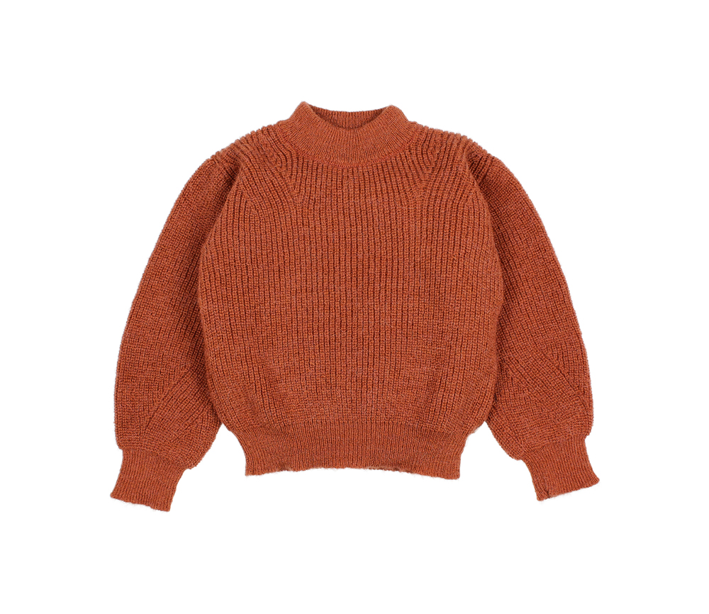 Búho Barcelona – Boho Strick Pullover, Rust
