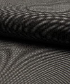 Stretch, Jacquard, Salz und Pfeffer Musterung, Schwarz