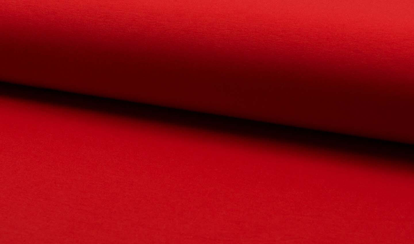 Jersey, unifarben Rot