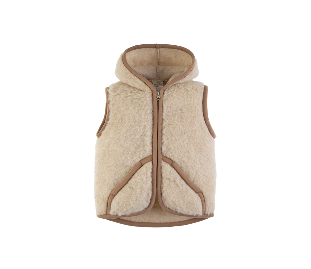 Alwero – Bodywarmer Robby, Biowolle, Beige – Bild 2