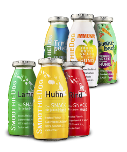 Hunde-Smoothie – Smoothie Dog (Lamm, Pferd, Ente, Huhn, Immunio, Rind, Gemüsebeet)