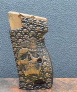 SIG, P 210, Ausführung 40, Skull, Nußbaum