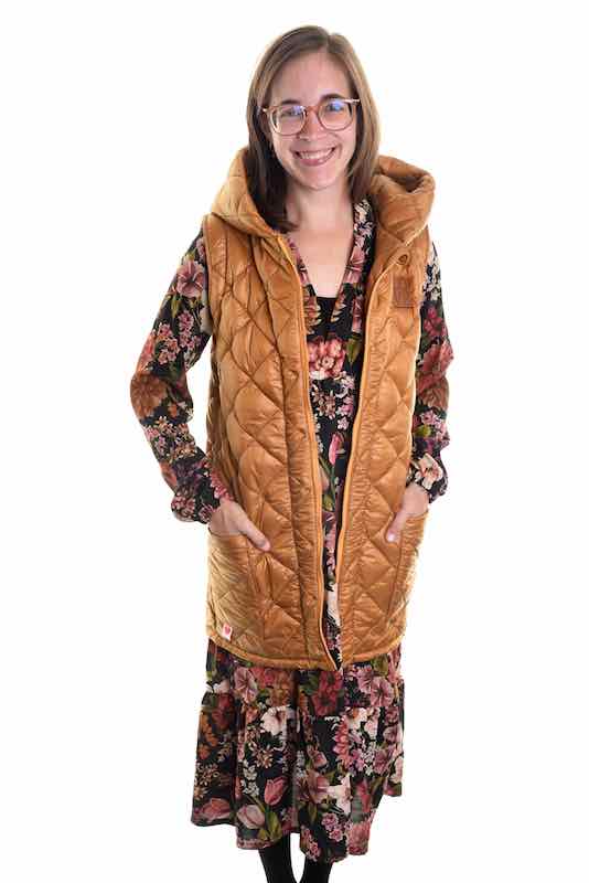 Stepper – Steppstoff, Mantelstoff, quadratische Steppung Blau – Bild 6