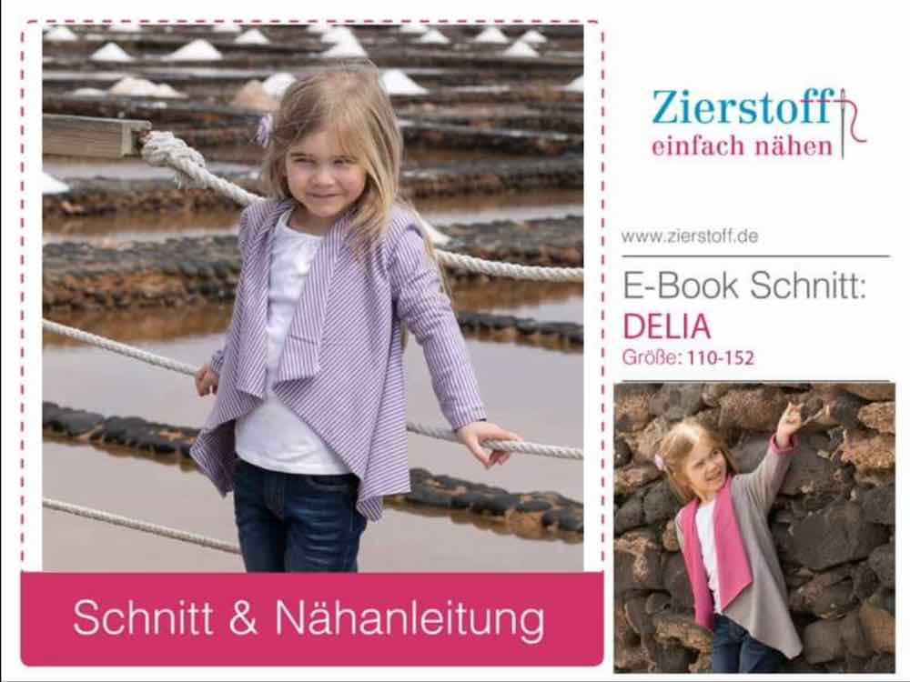 Cardigan, legere Jacke “DELIA” – Schnitt & E-Book, Gr. 110 – 152