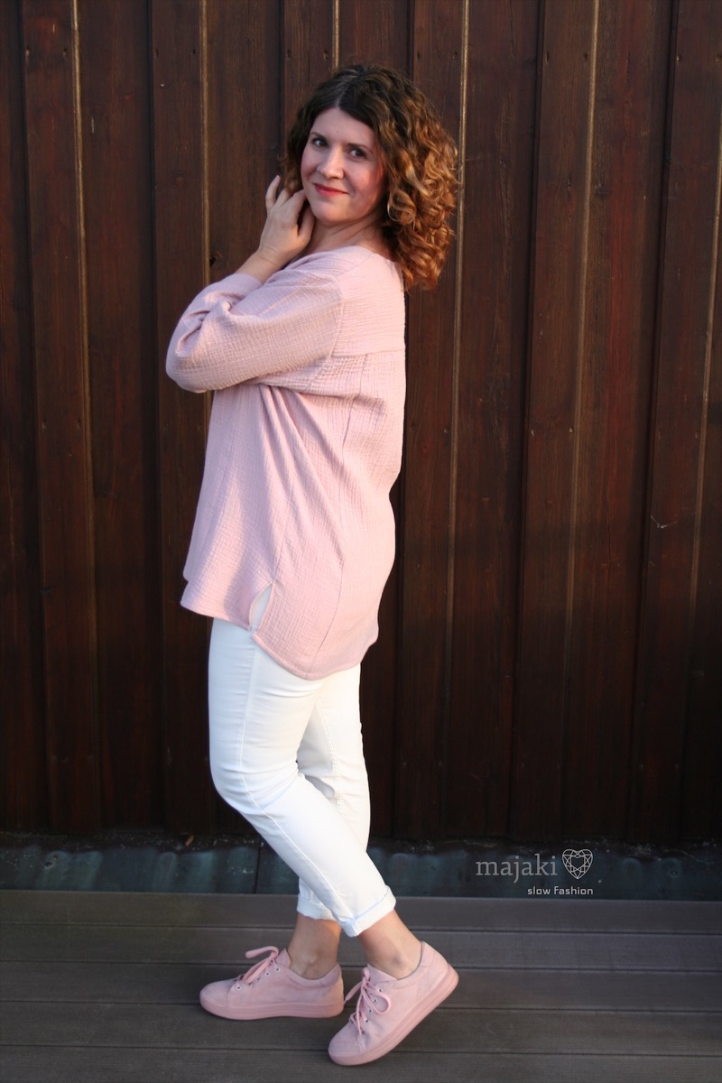 Bio Gauze, Musselin – Flieder – Very Peri – unifarben – Bild 8