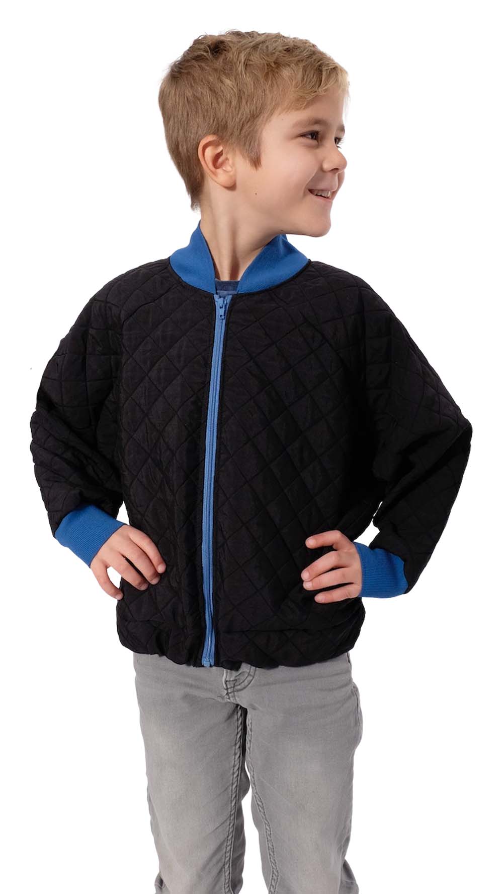 Strickbündchen, Collegebündchen in Royalblau uni – 135 cm – Bild 6