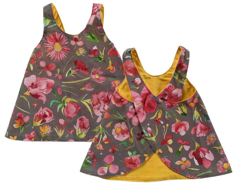 Baumwollstoff, Canvas, Retro Musterung – Grün – Bild 5