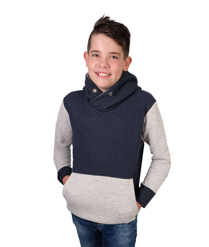 Waffelstoff, weiche anschmiegsame Qualität – Blau – Bild 7