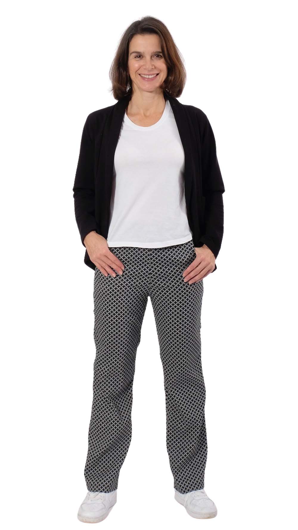 Stretch, Jacquard, Schwarz/Weiß – Bild 3