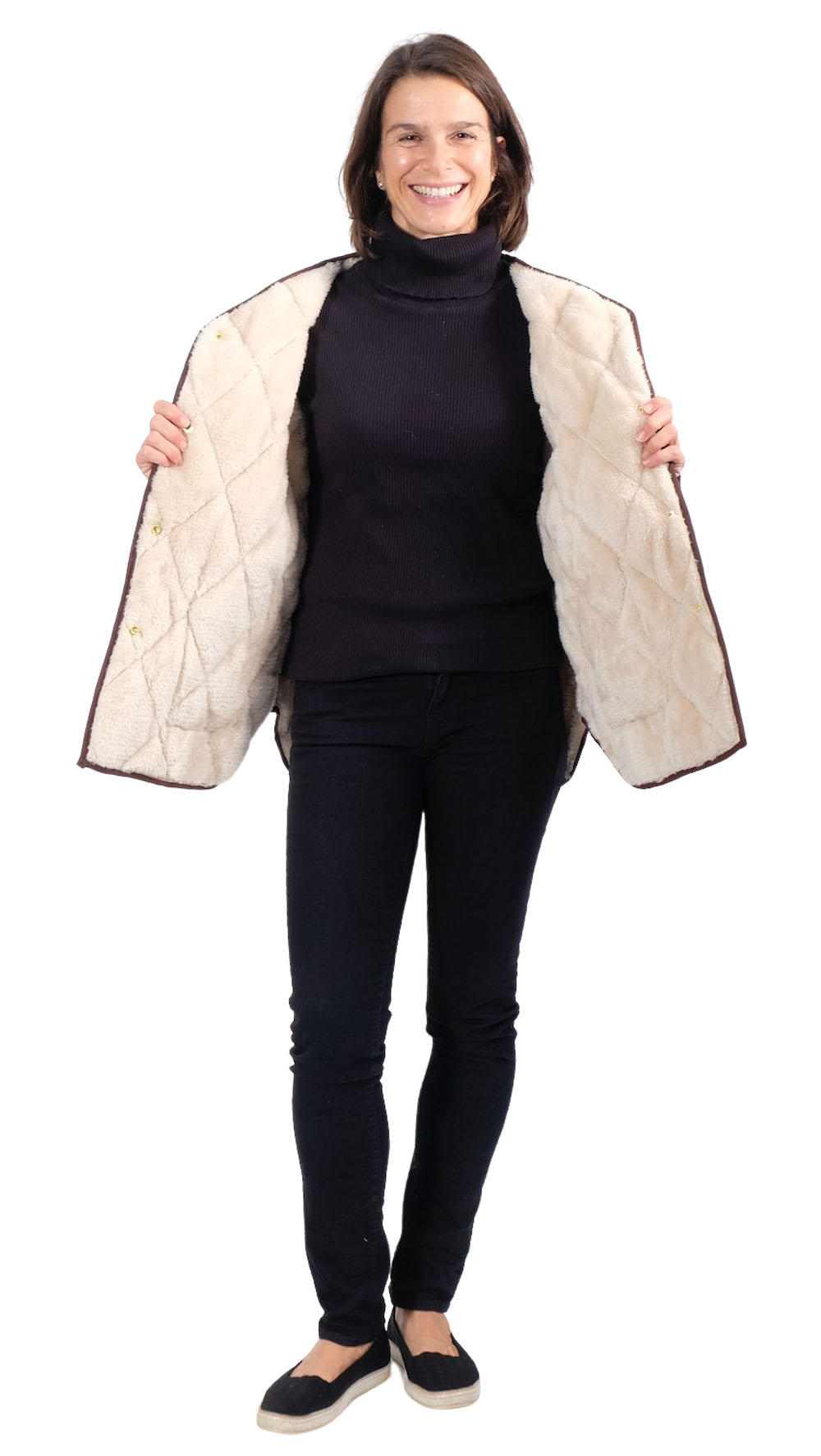 Double Face Teddy – Waschleder – Beige – Bild 6