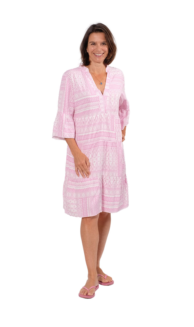 Batist, Baumwolle, Voile, grafische Musterung Lila Flieder – Bild 6