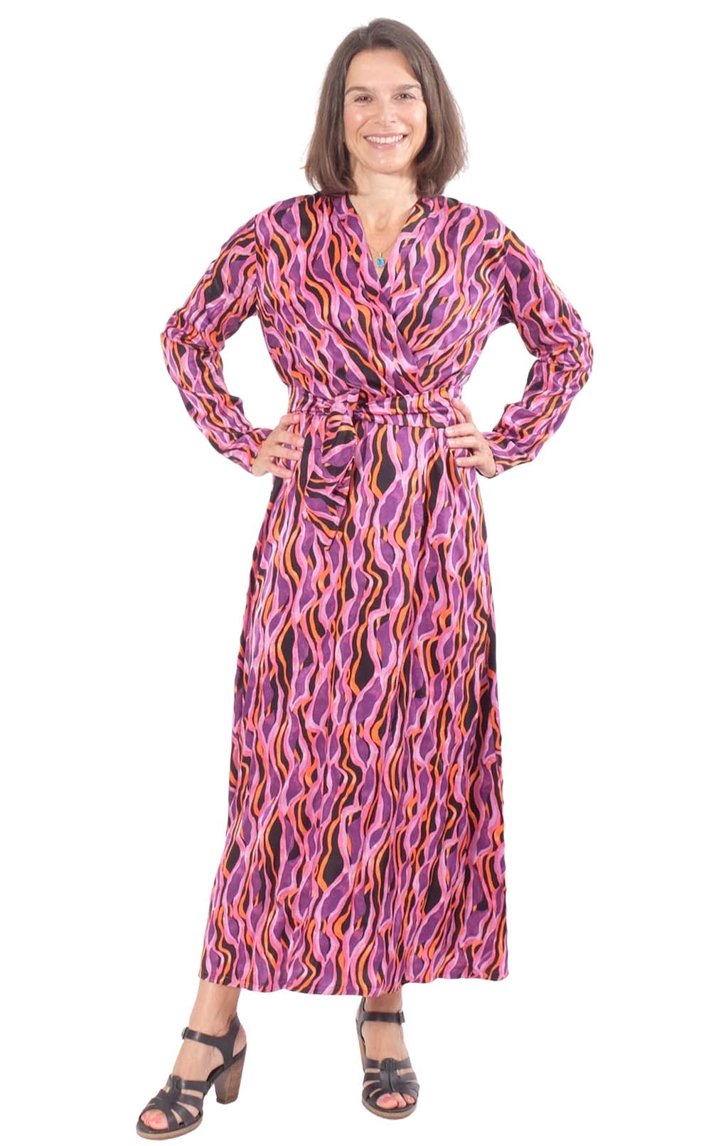 Viskose Satin – Fuchsia, Pink, Rot – Hurricane – Restposten zum Sonderpreis 1 Meter – Bild 4