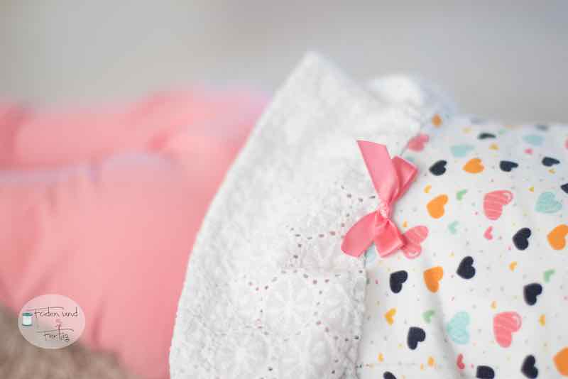 Baumwollstoff, Lochstickerei Ecru, Muster 1 – Bild 5