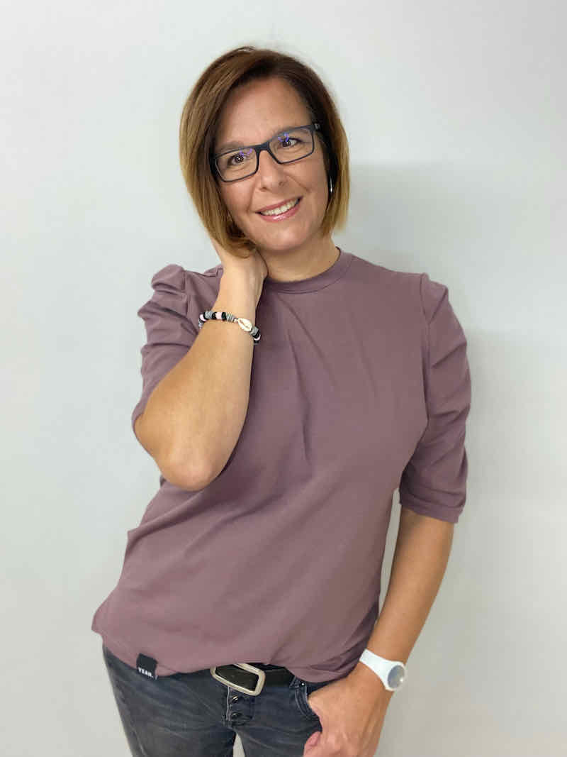 Baumwolljersey, unifarben Mauve – Organic Cotton – Bild 6