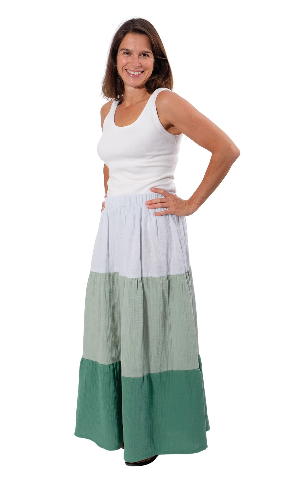 Bio Gauze, Musselin – unifarben Froschgrün / Grasgrün – Bild 4