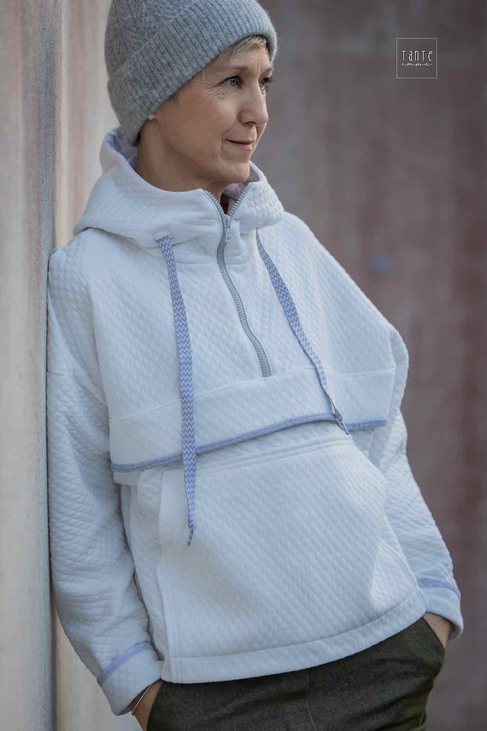 Hoodie / Shirt “MINNA”, Gr. 158 – Damengr. 46 – Bild 8