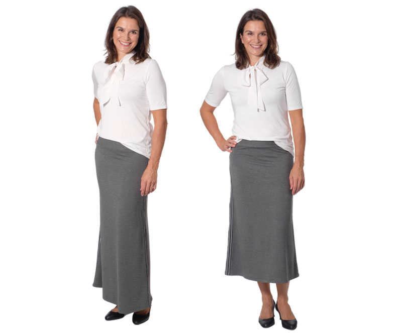 French Terry aus Bambus, unifarben Koralle – Bild 5