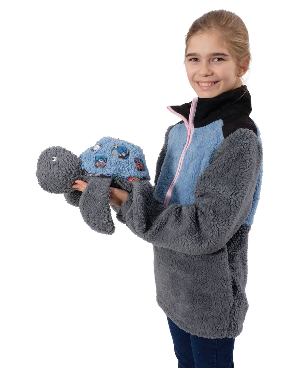 Teddystoff, Blau, Baumwolle – Bild 4