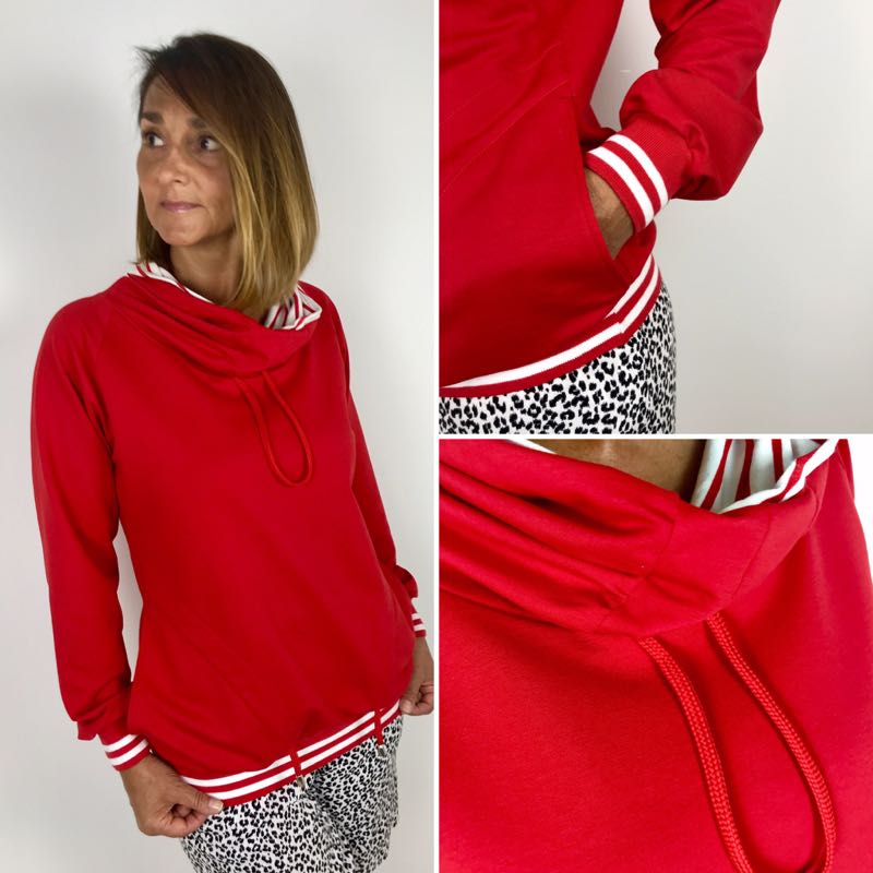 Jersey, unifarben Rot – Bild 3