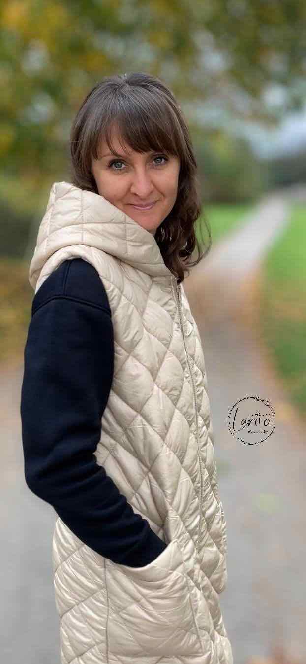 Stepper – Steppstoff, Mantelstoff, quadratische Steppung Blau – Bild 9