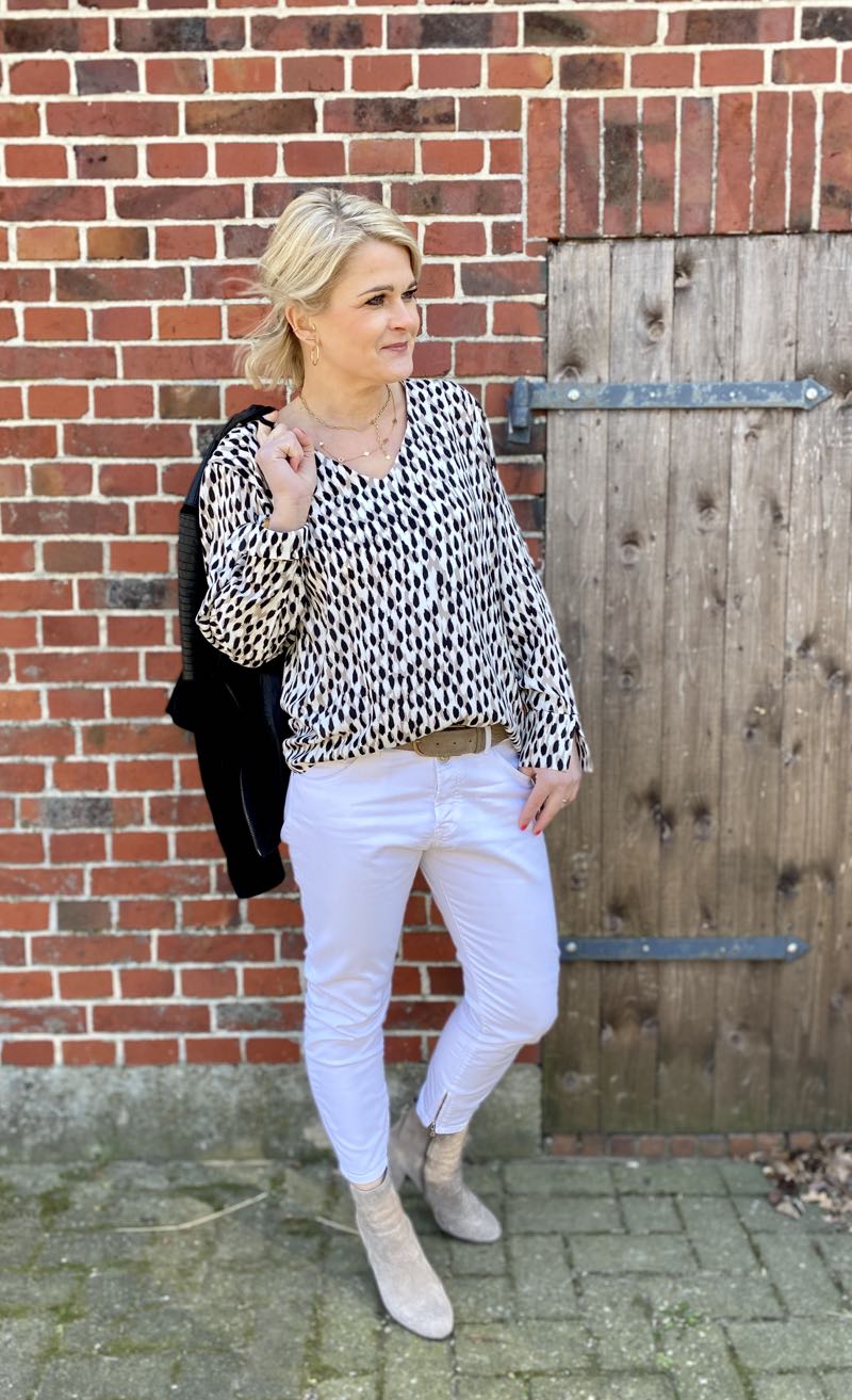 Viskosestoff – Blumen Aquarell Blau Gelb – Abverkauf – Bild 6