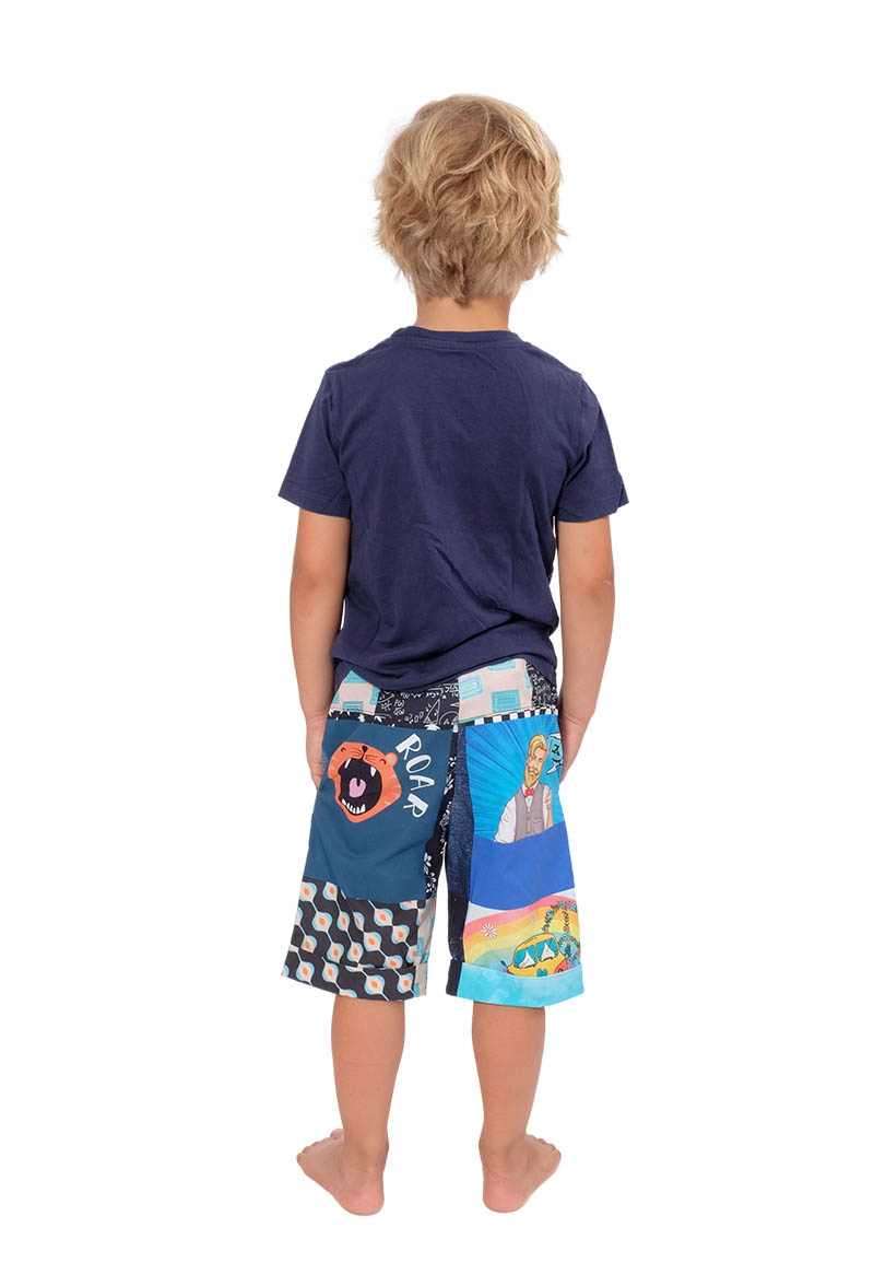 Baumwollstoff, Patchwork Panel mit 21 aufgedruckten Motiven – für Jungs – Bild 5