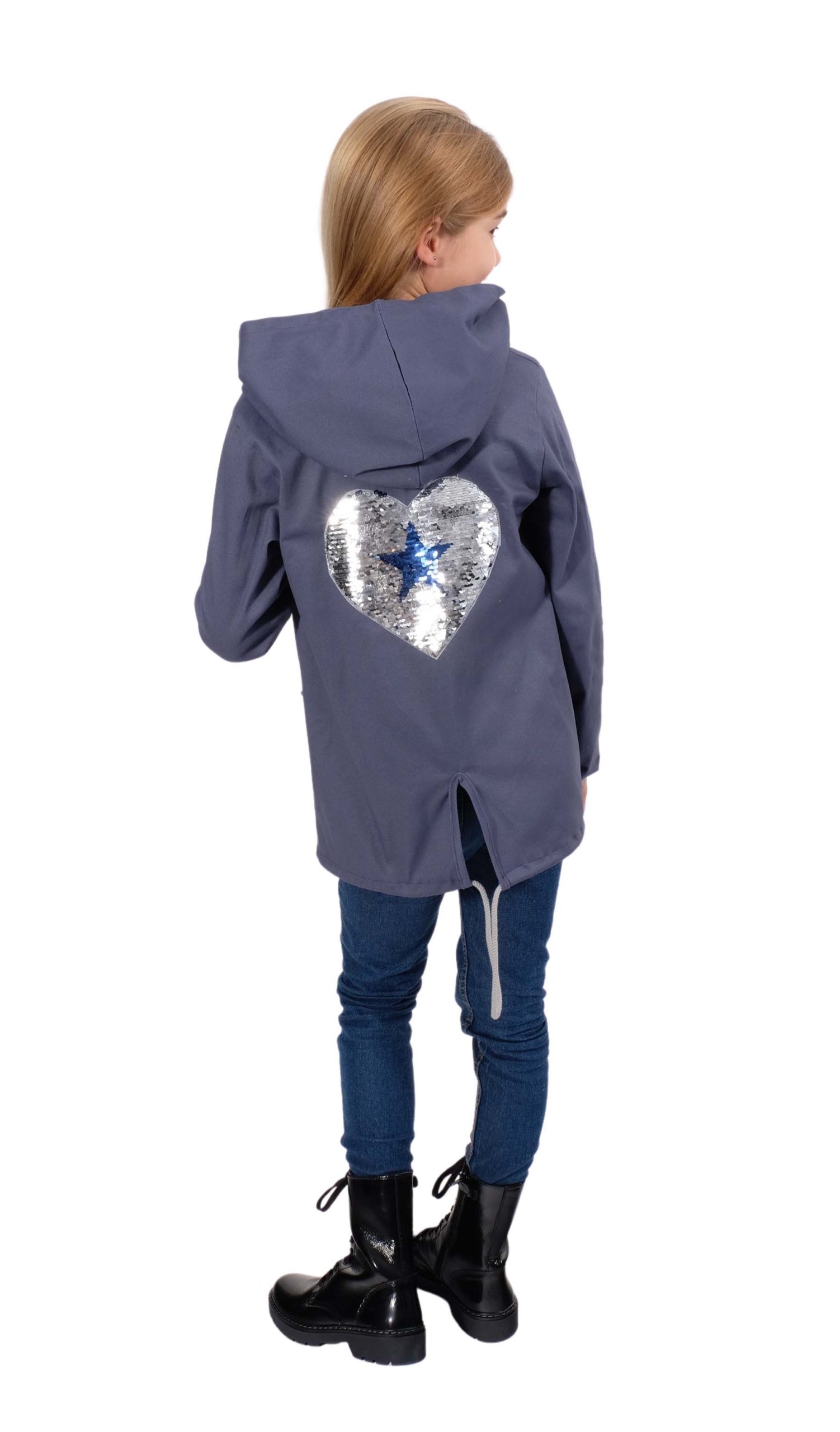 Wendepailletten, Applikation Aufnäher Herz mit Sterne – Bild 3