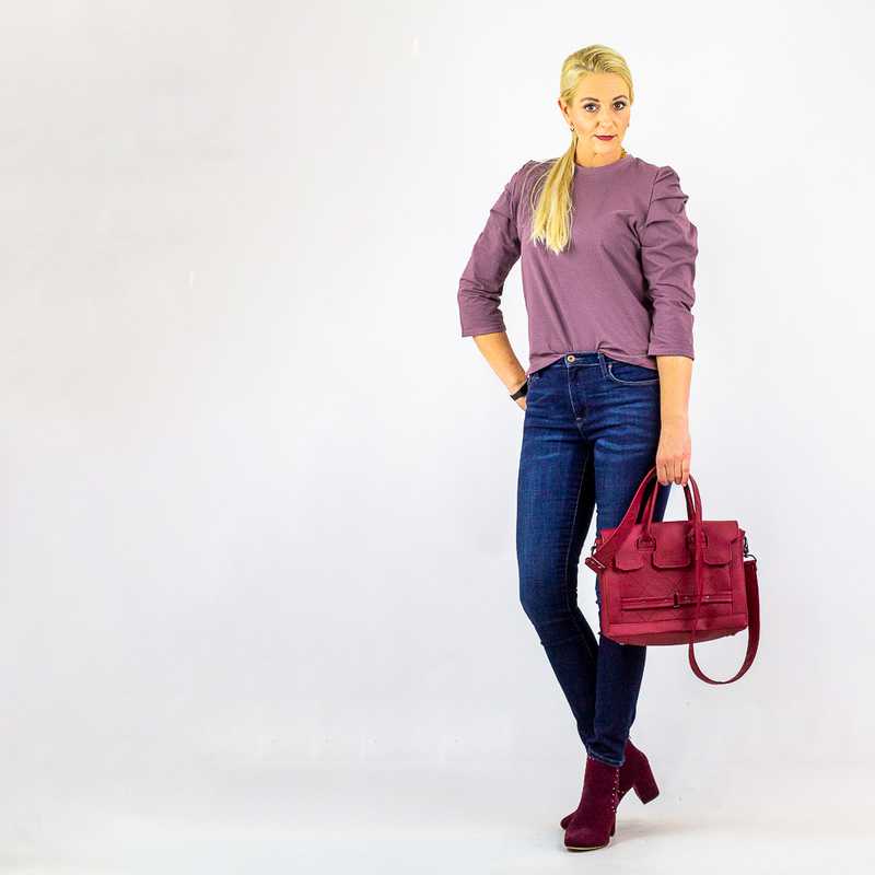 Baumwolljersey, unifarben Mauve – Organic Cotton – Bild 4