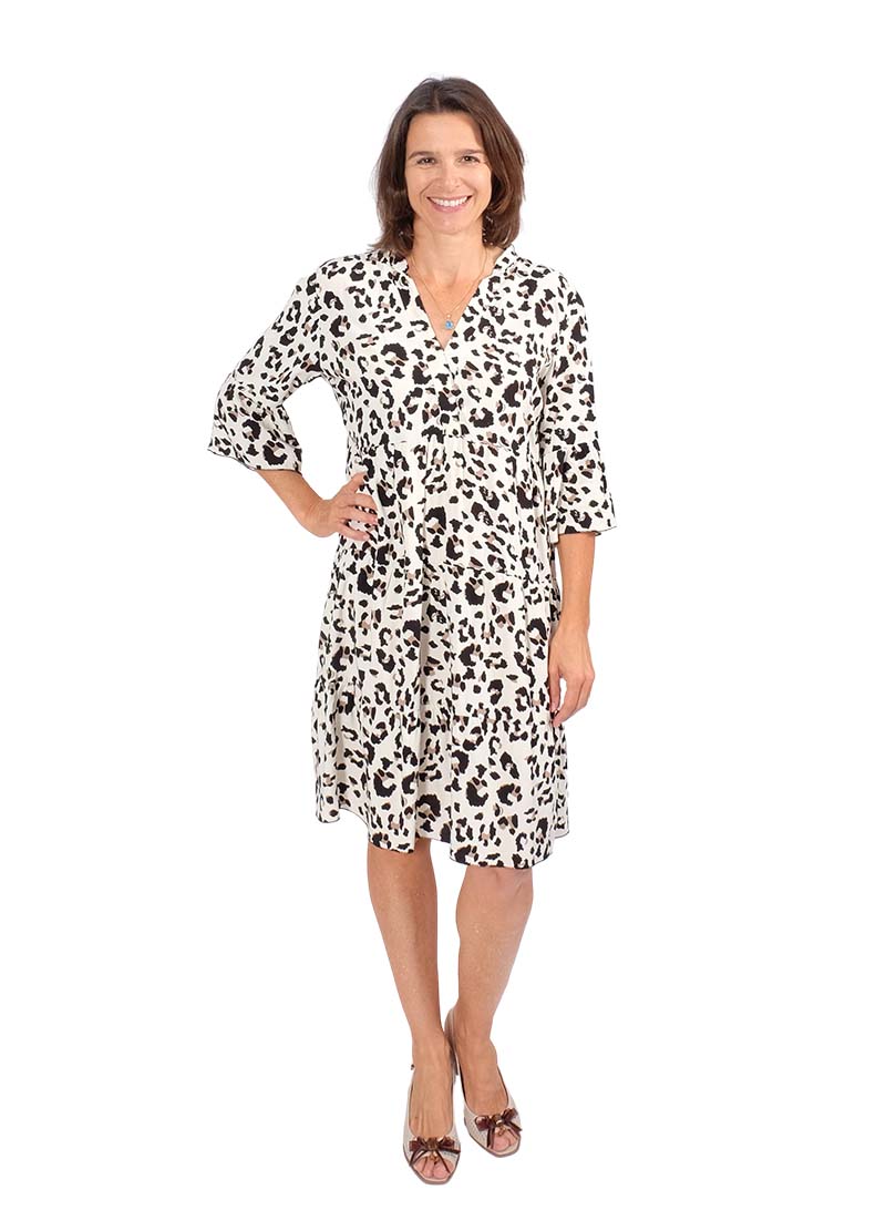 Viskose Twill, sandwashed, Blumen und Blätter Rost / Blau – Bild 8