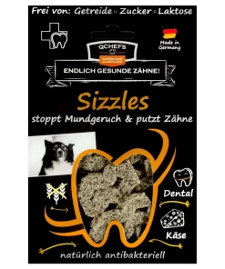 QCHEFS Sizzles, dünne Chips (stoppt Mundgeruch & Zahnstein löst sich)