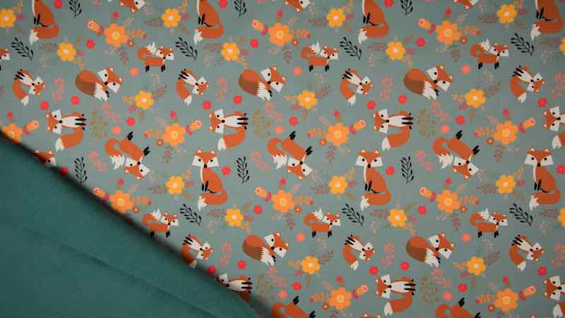 Softshell, Füchse auf Petrol – Bild 3