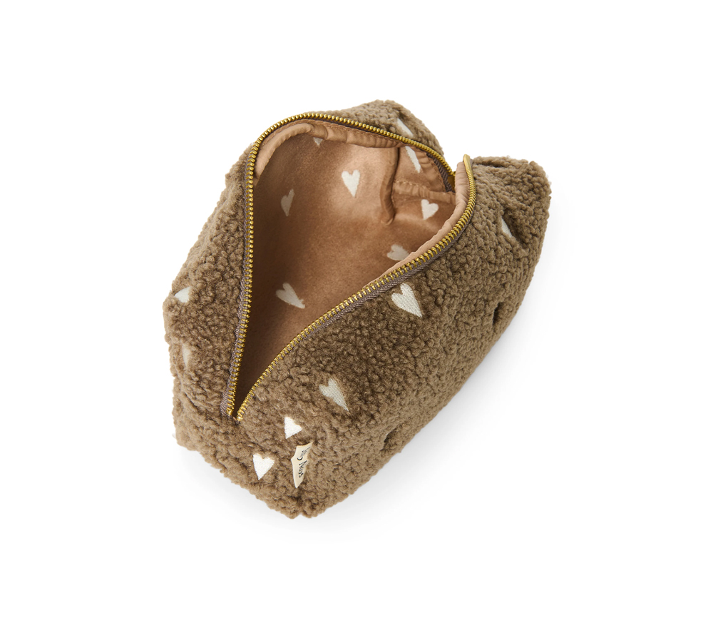Studio Noos – Pouch „TEDDY HEARTS“, brown LIMITED EDITION – Bild 4