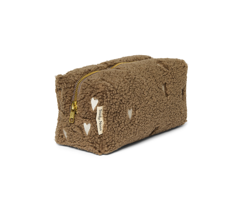 Studio Noos – Pouch „TEDDY HEARTS“, brown LIMITED EDITION – Bild 3