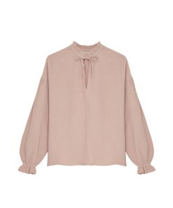 The New Society – Blouse „OLIVIA“, rose, Biobaumwolle