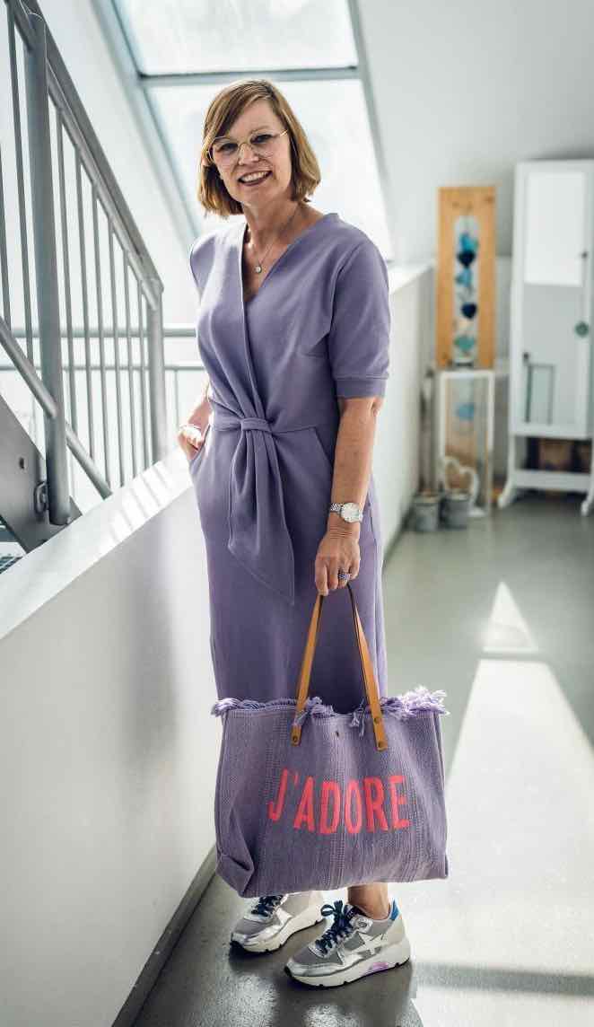 Baumwolljersey, unifarben “very peri” Flieder – Organic Cotton – Bild 6