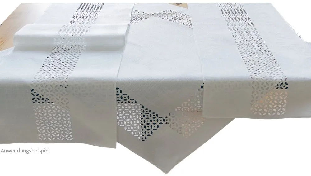 Tischdecke REA 85×85 cm wei0 – Bild 3