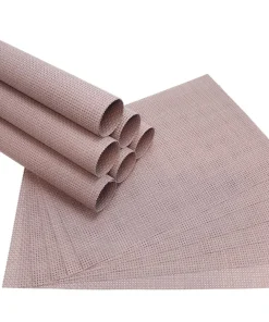 Tischsets Platzsets ELEGANCE alt-rosa gewebt 12 Stk. abwaschbar 45×30 cm