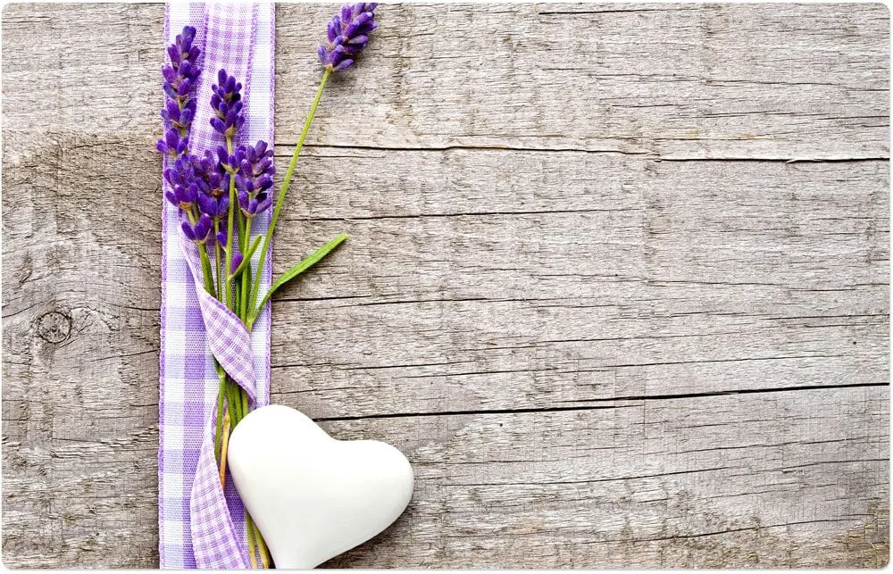 Tischsets Platzsets MOTIV Lavendel Holz 4 Stk abwaschbar 43,5×28,5 cm – Bild 3