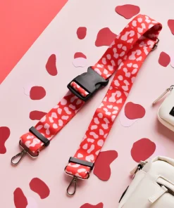 Bauch-Gurtband für Gassi-Tasche, pink/red Leo