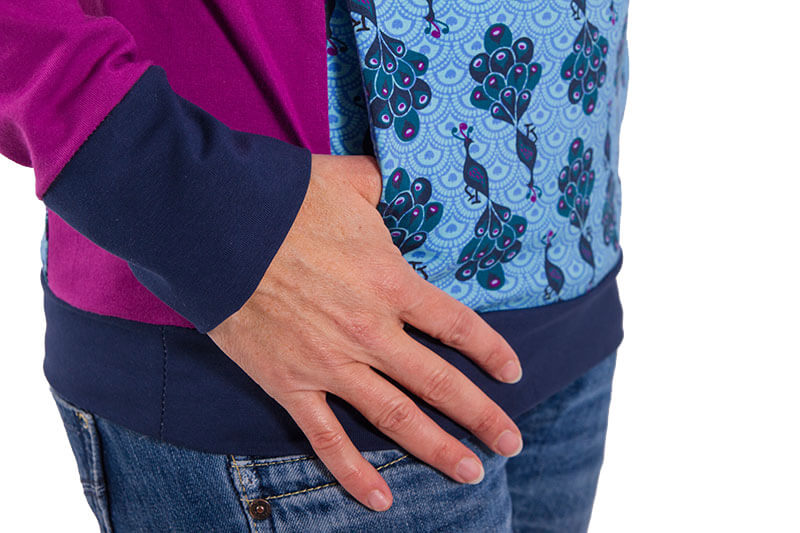 Pullover mit Kapuze oder Schalkragen “Famke”, Gr. 158 – Damengr. 46 – Bild 6