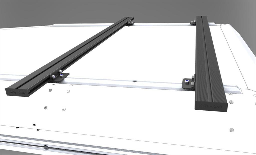 ALU-CAB QUERTRÄGER 1450MM IN SCHWARZ OHNE FÜSSE (2ER SET) – Bild 7