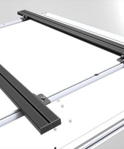 ALU-CAB QUERTRÄGER 1450MM IN SCHWARZ OHNE FÜSSE (2ER SET)