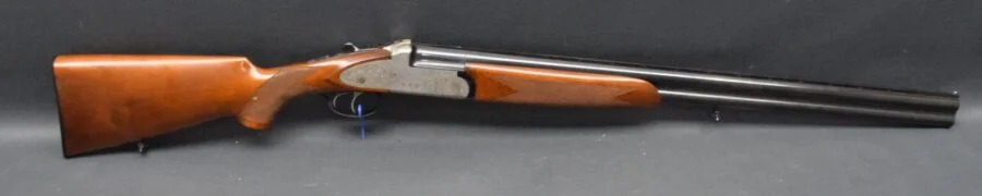 Italienische BDFL Bockdoppelflinte, Kaliber 12/70, 70cm Läufe, DA, Seitenplatten, graviert, gut – Bild 7