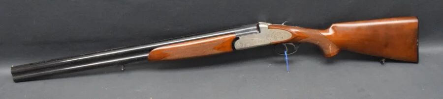 Italienische BDFL Bockdoppelflinte, Kaliber 12/70, 70cm Läufe, DA, Seitenplatten, graviert, gut – Bild 8