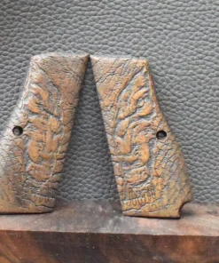 FN Browning High Power, Motiv Drachen, MAK-Grips, Walnuss, Neuware zum Sonderpreis!