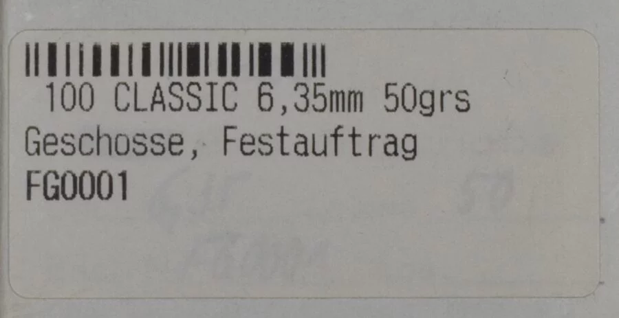 6,35mm Browning Kaliber von Classic Geschosse, 200 Stück, 3,2g/50gr Blei, zum Sonderpreis – Bild 4