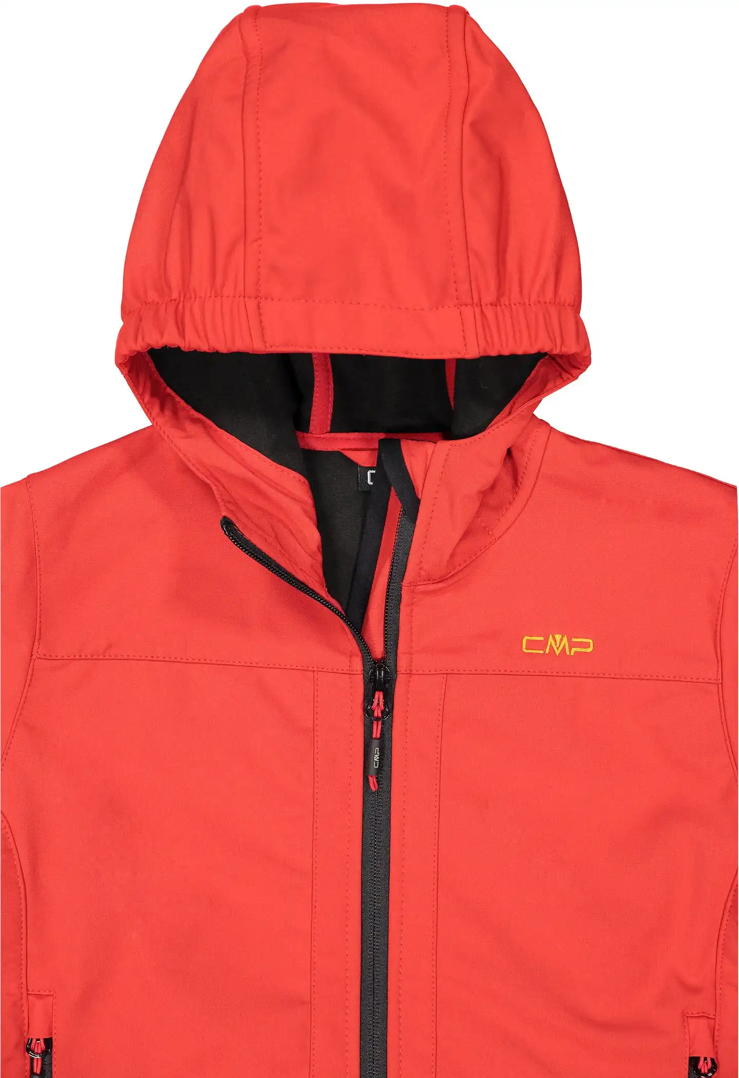 BOY SOFTSHELL JACKET FIX HOOD FERRARI-NERO – Bild 6